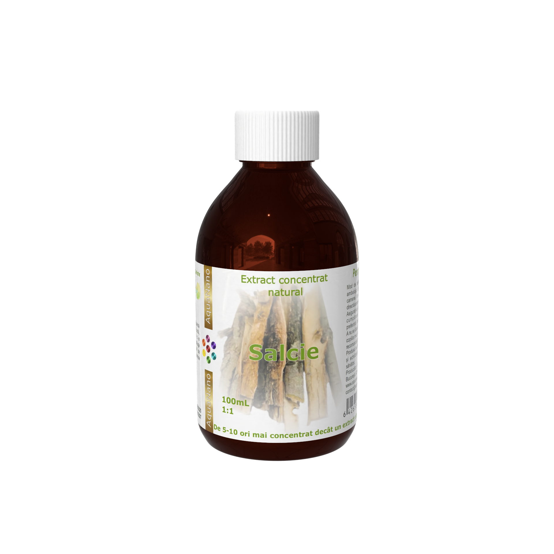 Extract concentrat de salcie în glicerină, 1:1, 100mL - imagine 2