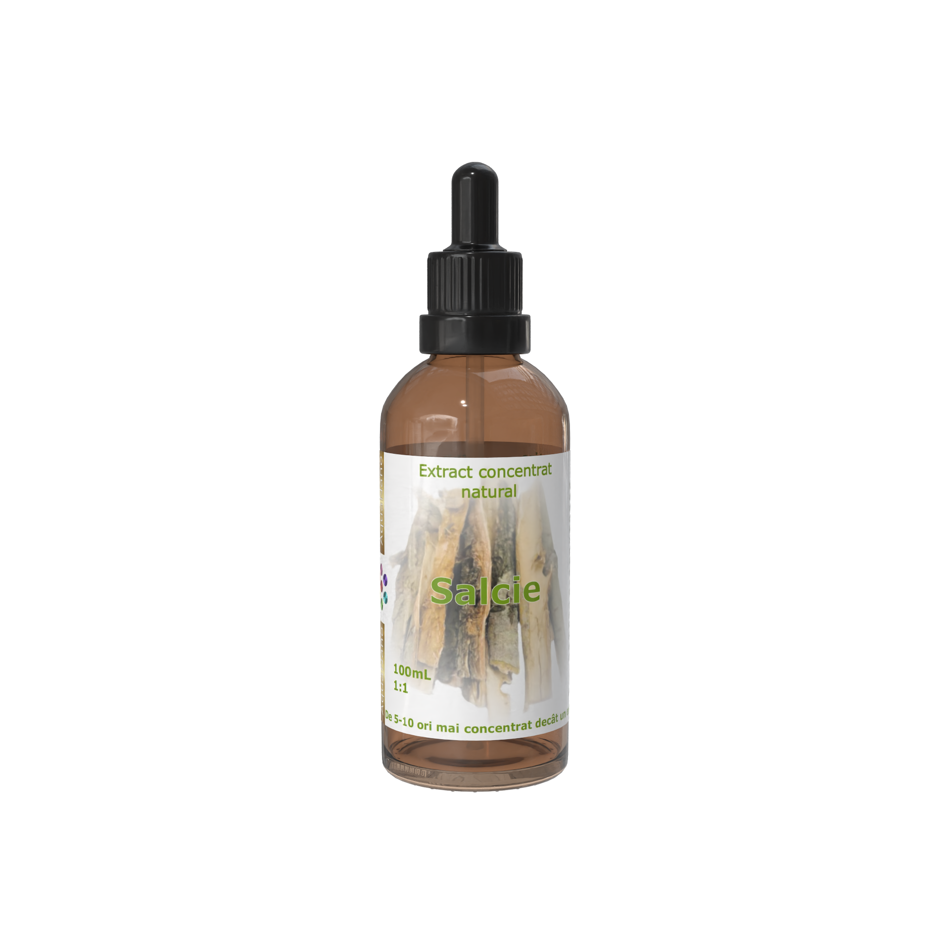 Extract concentrat de salcie în glicerină, 1:1, 100mL