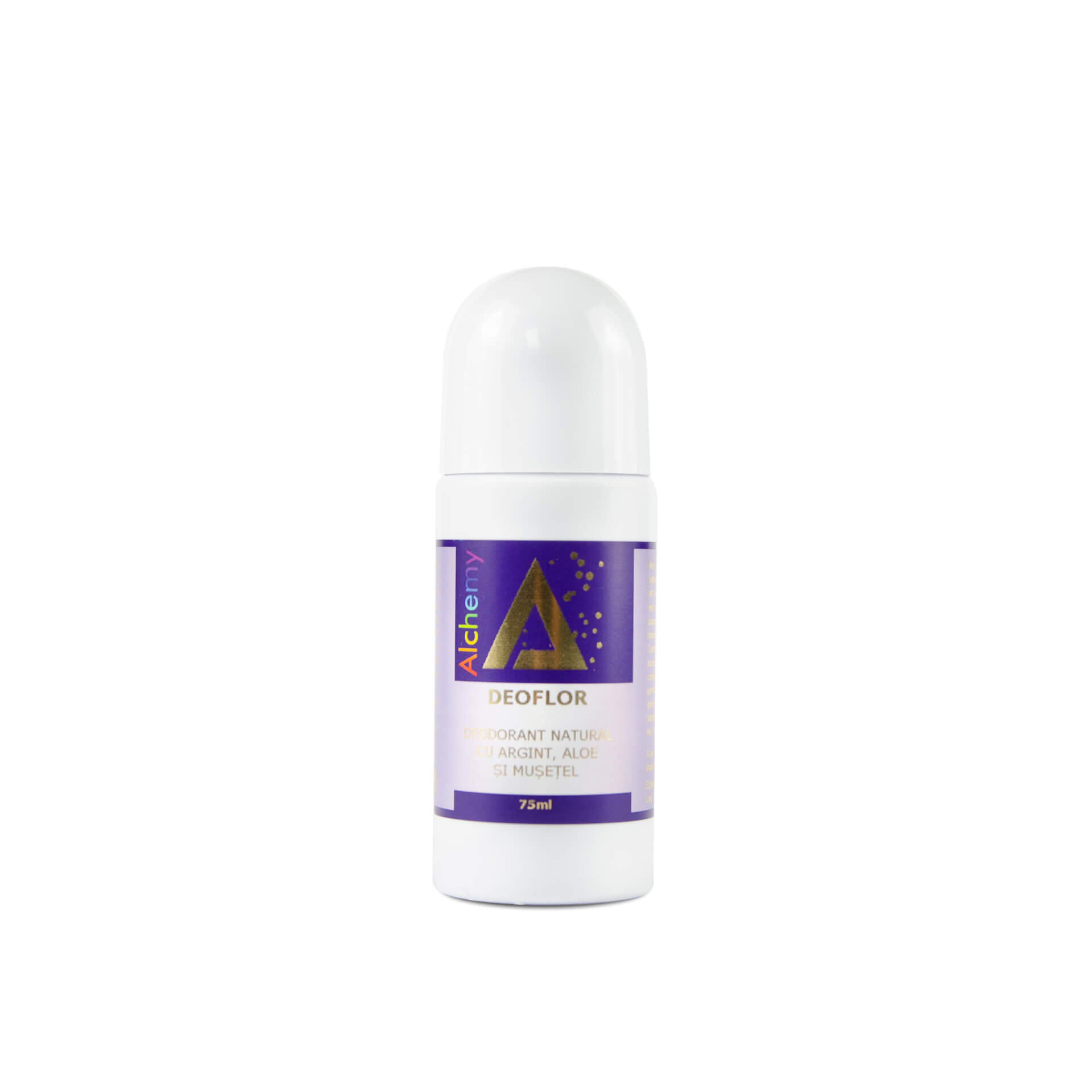 DeoFlor, deodorant roll-on cu argint și aloe, 75ml
