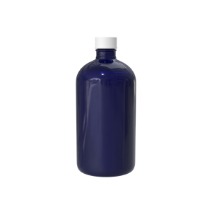Flacon albastru gol, cu capac, 480mL