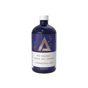 Mind Plus, Pure Alchemy, sinergie de argint, platină și aur coloidal, 20ppm, 480mL
