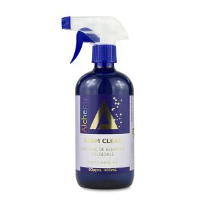 Germ Clean, Pure Alchemy, sinergie de argint, cupru și aur coloidal, 50ppm, 480mL
