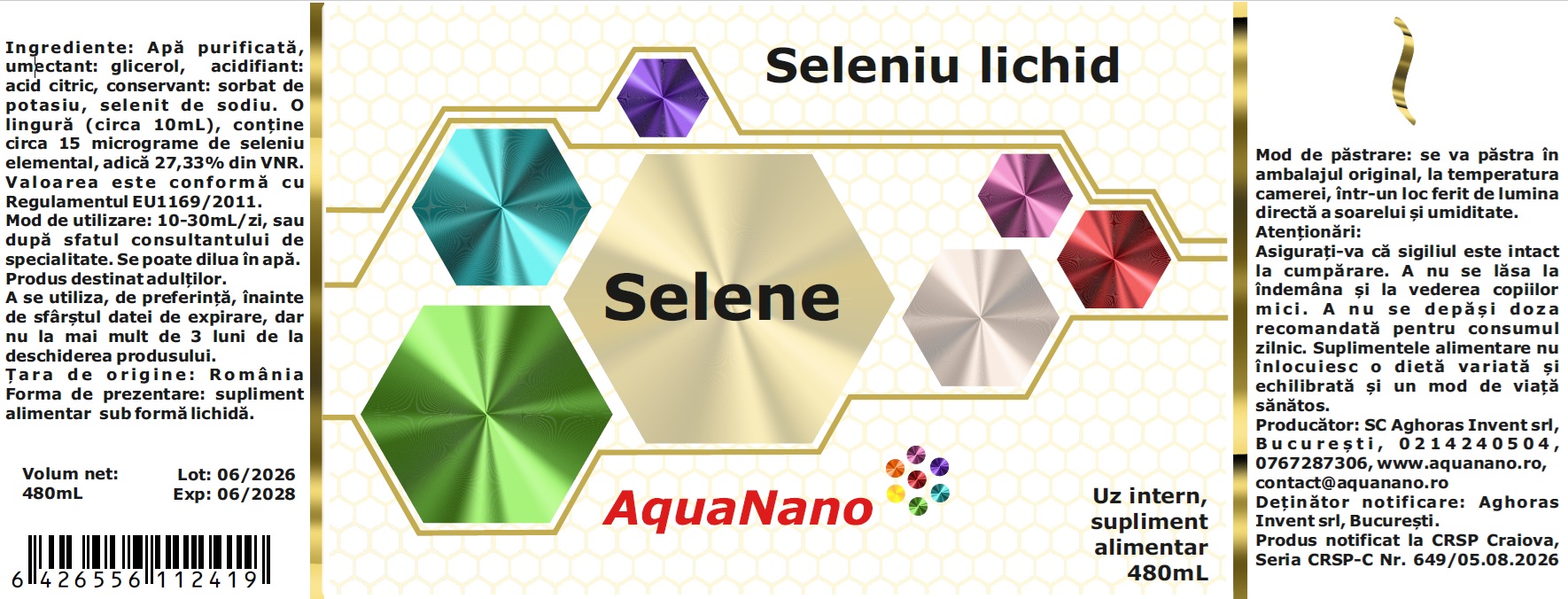 AquaNano - Selene, seleniu lichid - imagine 2