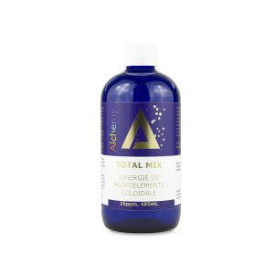 Total Mix, Pure Alchemy, sinergie de microelemente: aur, argint, platina, cupru, zinc, magneziu, vanadiu, crom coloidal, 20ppm, 480mL